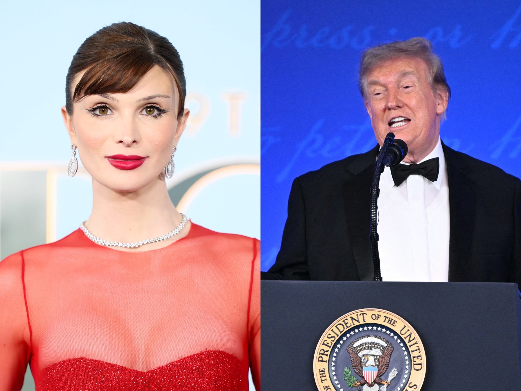 Trump zomba de Kaitlan Collins, da CNN, no jantar da Casa Branca remarcado e publica imagem gerada por IA dela em anúncio do Bud Light com Mulvaney