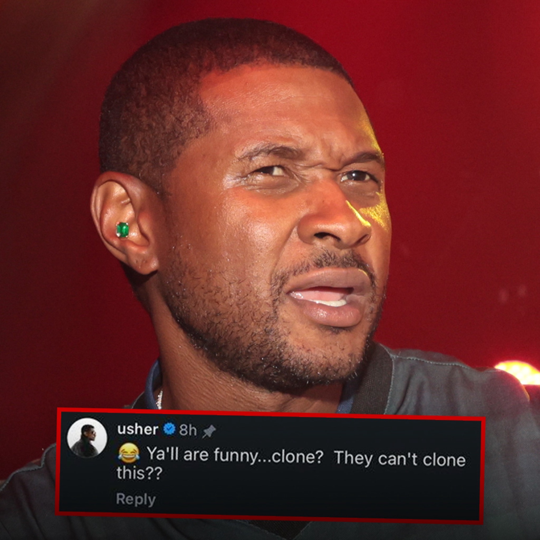 Usher descarta alegações virais de "clone" após imagens no MetLife
