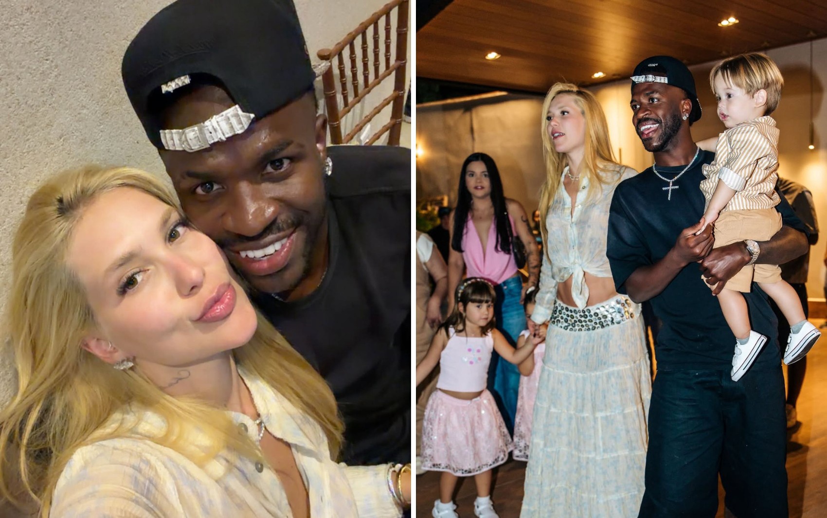 Vini Jr. visto carregando o filho de Virginia Fonseca em festa de família, fotos viralizam